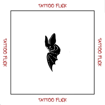 Dark Bat  - Temporary Tattoo