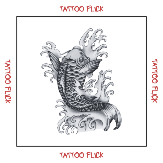 Koi Fish - Temporary Tattoo