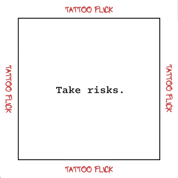 Take risks - Temporary Tattoo