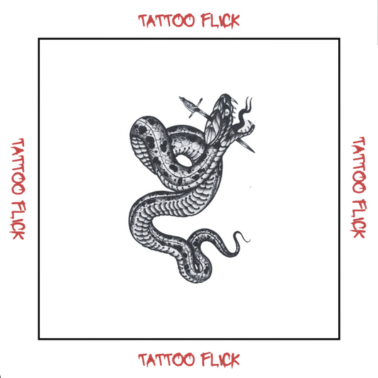 Snake by Ramon Maiden - Temporary Tattoo