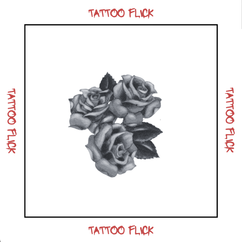 Large Roses - Temporary Tattoo