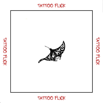 Maori Devil Ray - Temporary Tattoo