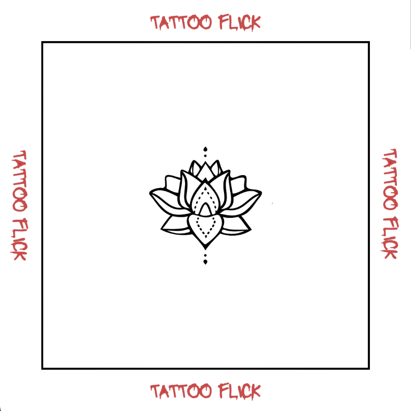 Lotus Mandala  - Temporary Tattoo