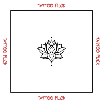 Lotus Mandala  - Temporary Tattoo