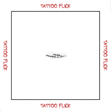 Fine Line Lavender - Temporary Tattoo