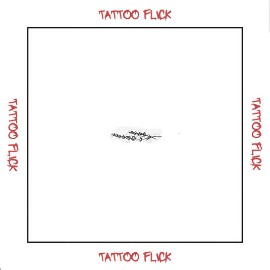 Fine Line Lavender - Temporary Tattoo