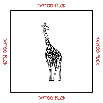 Big Giraffe - Temporary Tattoo