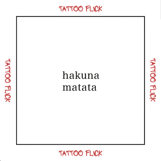 Hakuna Matata  - Temporary Tattoo