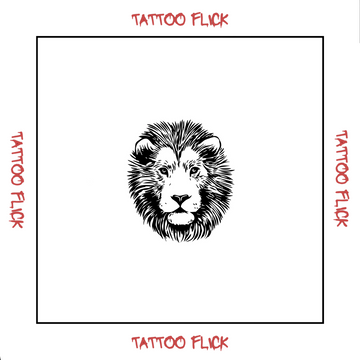 Big lion - Temporary Tattoo