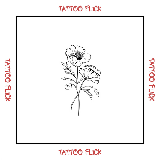 Birthflower Aug - Temporary Tattoo