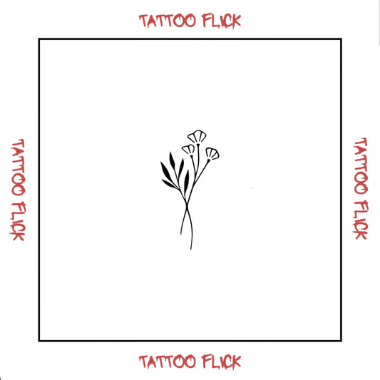 Flower - Temporary Tattoo