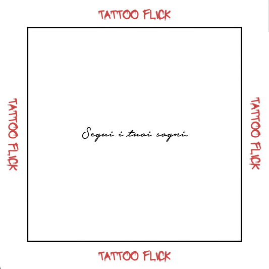 Segui i tuoi sogni  - Temporary Tattoo