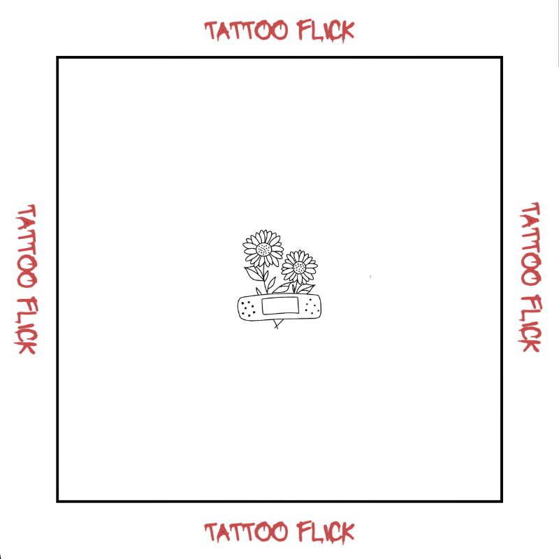 Sunflower patch - Temporary Tattoo