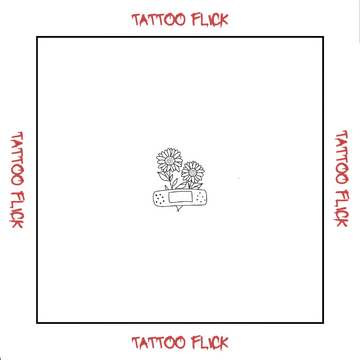 Sunflower patch - Temporary Tattoo