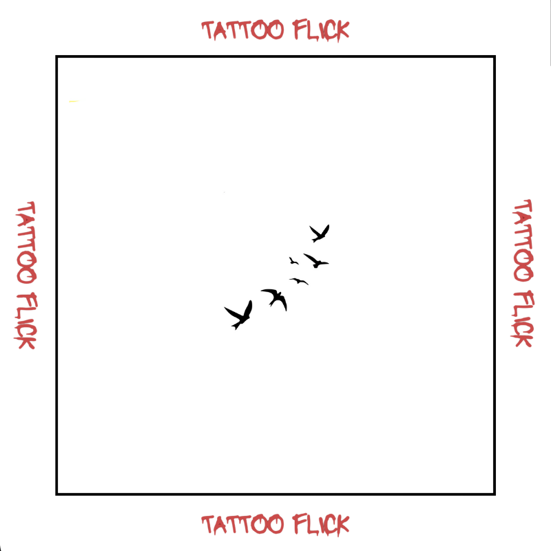 Flying Birds  - Temporary Tattoo