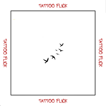 Flying Birds  - Temporary Tattoo