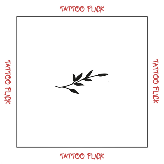 Fineline Poppy - Temporary Tattoo