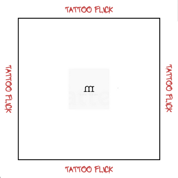 M Lowercase - Temporary Tattoo