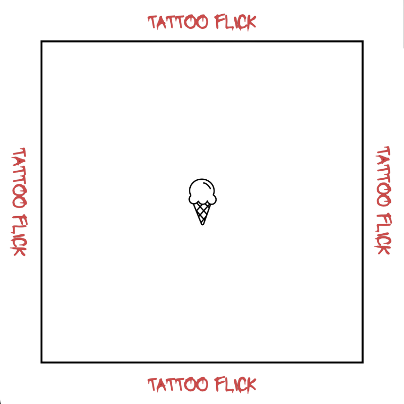 Ice Cream - Temporary Tattoo