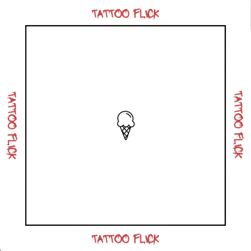 Ice Cream - Temporary Tattoo