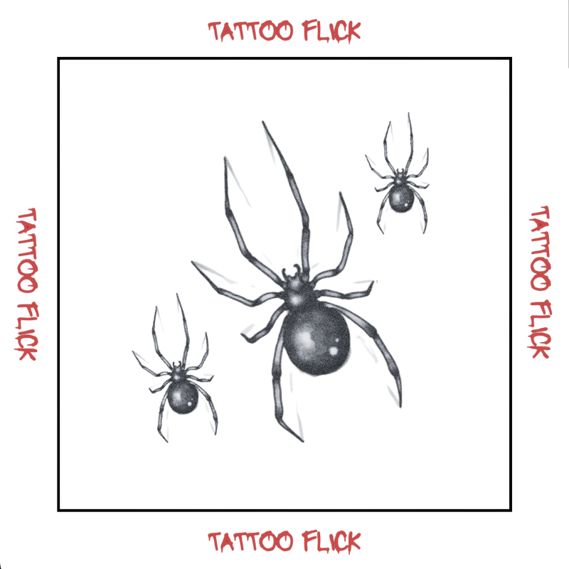 Black Widows - Temporary Tattoo