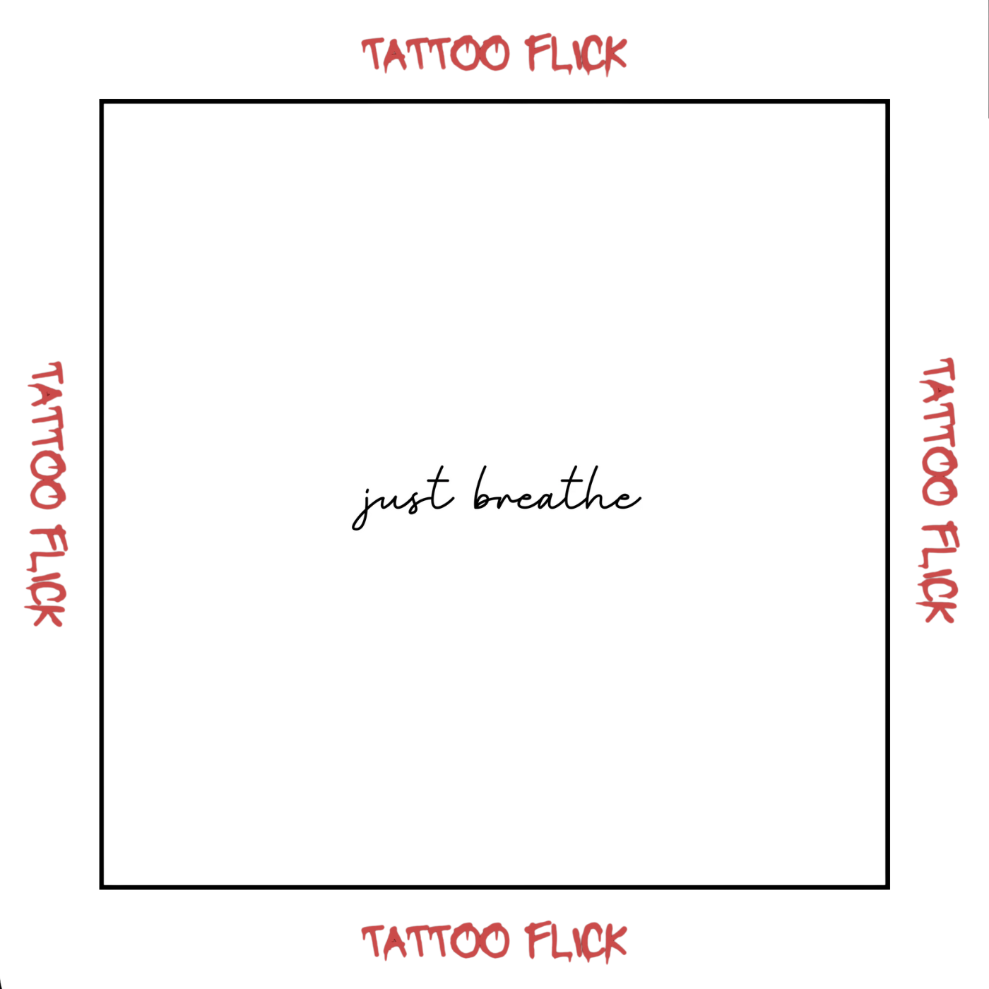 Just breathe - Temporary Tattoo