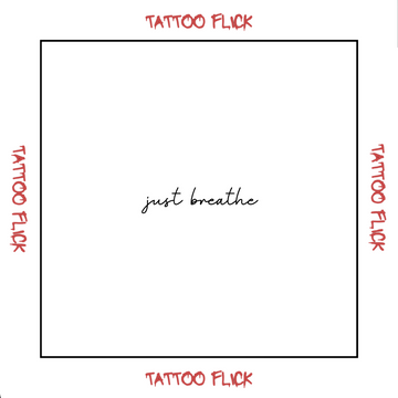 Just breathe - Temporary Tattoo