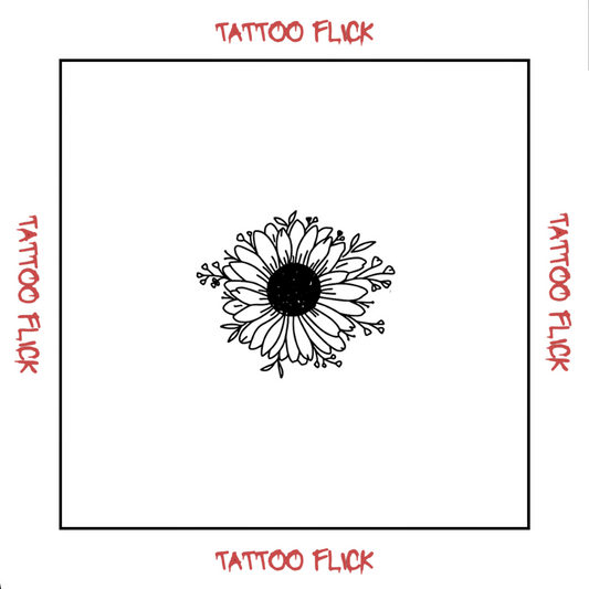 Sunflower - Temporary Tattoo