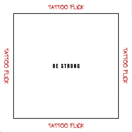 Be Strong  - Temporary Tattoo