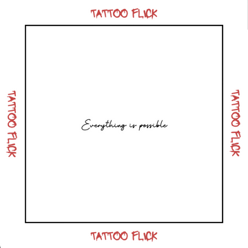 Everything is possible - Temporary Tattoo