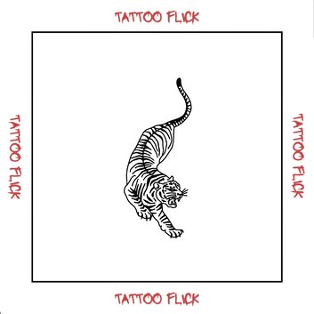 Traditional Tiger - Temporary Tattoo