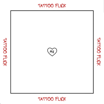 Love Me Heart - Temporary Tattoo