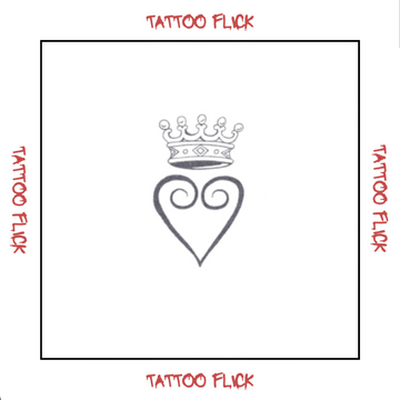 King of Hearts - Temporary Tattoo