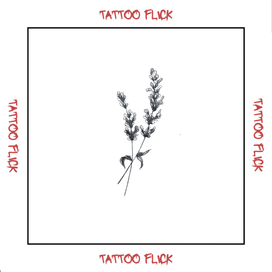 Lavender Flower - Temporary Tattoo