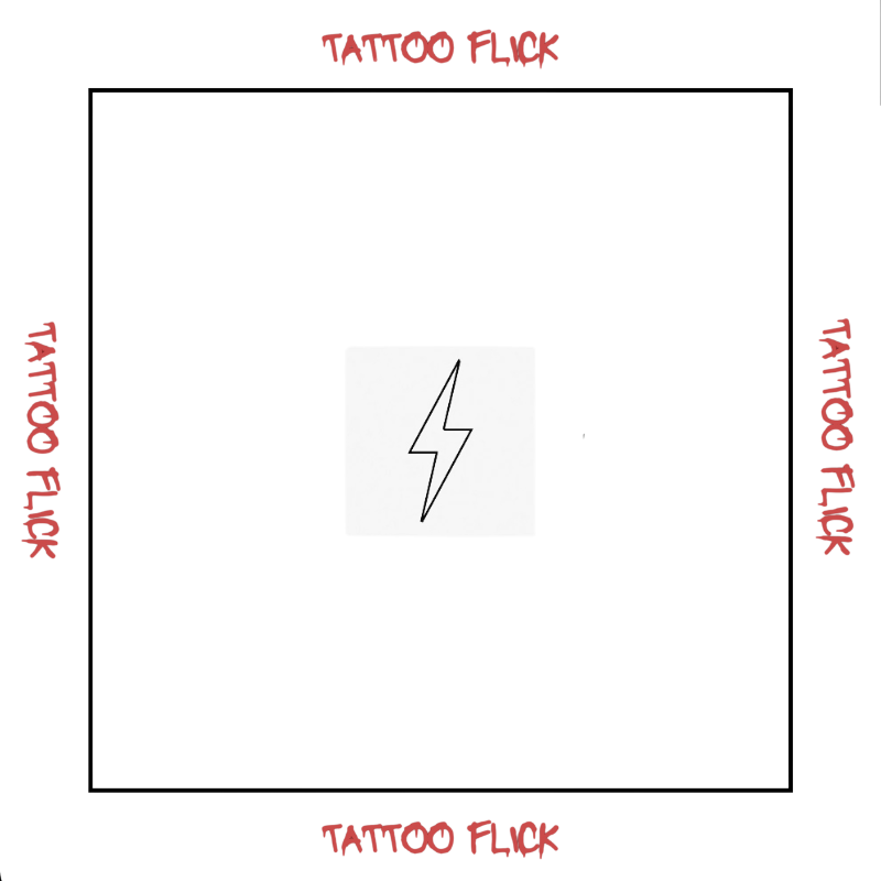 Lightning Bolt - Temporary Tattoo