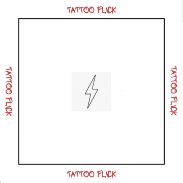 Lightning Bolt - Temporary Tattoo