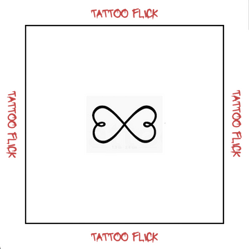 Infinity Hearts - Temporary Tattoo