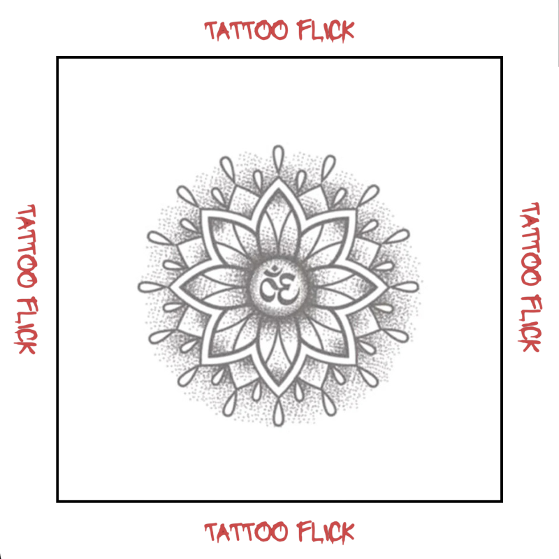 Mandala with  - Temporary Tattoo