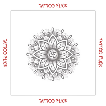 Mandala with  - Temporary Tattoo