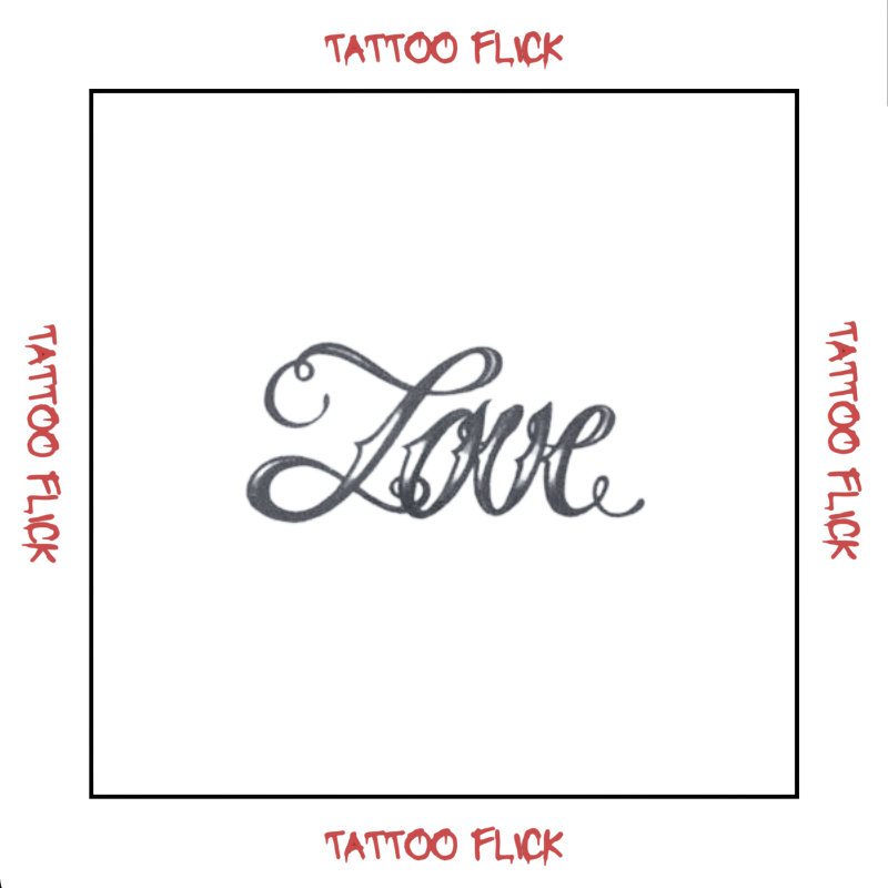 Faith Love Hope Script - Temporary Tattoo