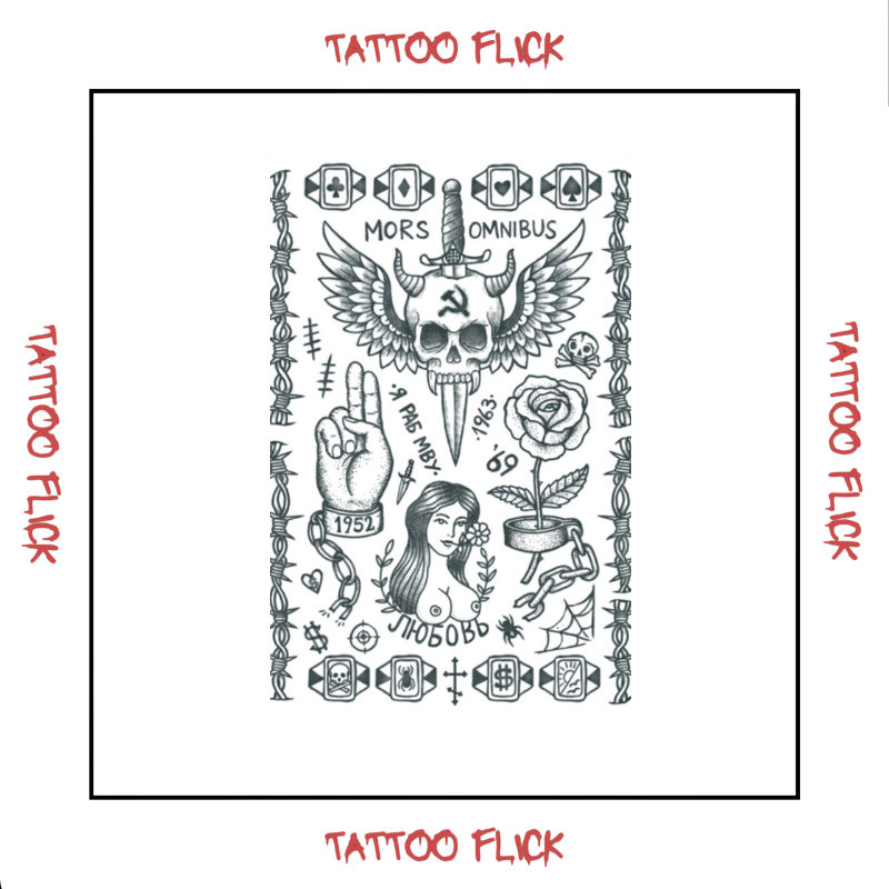 Russian Prison - Temporary Tattoo