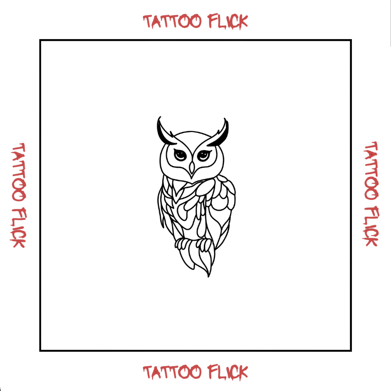 Owl - Temporary Tattoo