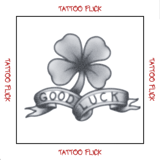 Good Luck Shamrock - Temporary Tattoo