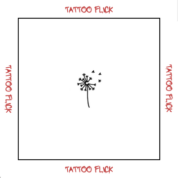 Dandelion  - Temporary Tattoo