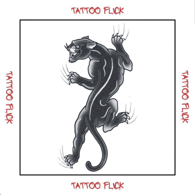 Black Panther  - Temporary Tattoo