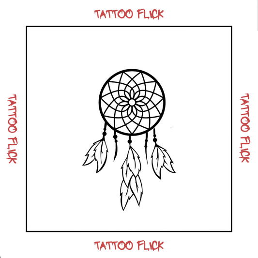 Feather Dream Catcher - Temporary Tattoo