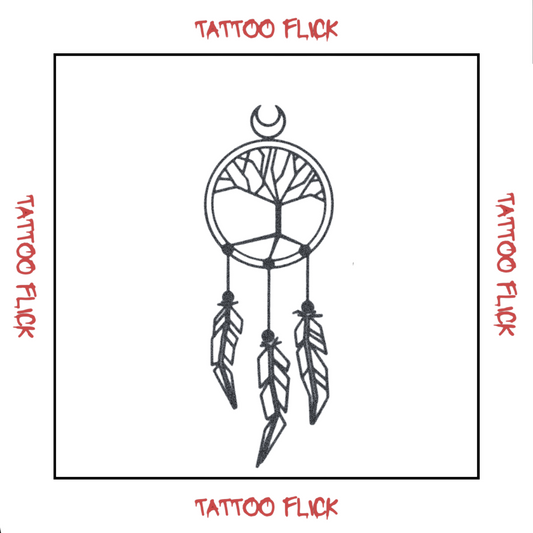 Geometric Dreamcatcher - Temporary Tattoo