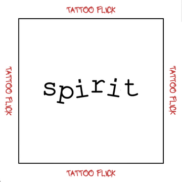 Spirit - Temporary Tattoo