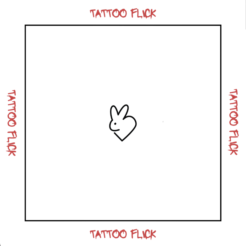 Bunny Heart - Temporary Tattoo