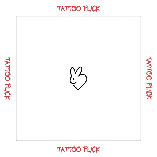 Bunny Heart - Temporary Tattoo